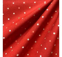 Принтованый хлопок разноцветные горошки «Конфети» Moda fabrics 110 см красный