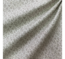 Принтованый хлопок цветы веточки Moda fabrics 110 см молочный/серый