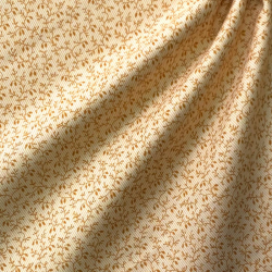 Принтованый хлопок веточки на желтом фоне с микрополосой Moda fabrics 110 см