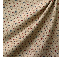 Принтованый хлопок листочки на бежевом фоне Moda fabrics 110 см