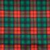 Хлопок Шотландская клетка красный/зелёный, отрез 30:155 см