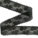 Французское хлопковое кружево Валансьен черное 30 мм, длина 1 метр, артикул 10-9