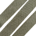 Косая бейка из Японского фактурного хлопка светло-зеленая ширина 4 см