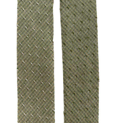 Косая бейка из Японского фактурного хлопка светло-зеленая ширина 4 см