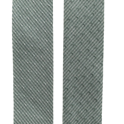 Косая бейка из Японского фактурного хлопка бирюзовая ширина 4 см