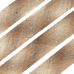 Косая бейка №4 из Японского фактурного хлопка бежево-коричневый градиент Ширина 4 см