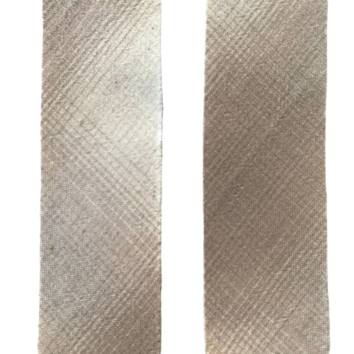 Косая бейка №5 из Японского фактурного хлопка светло-бежево-серый градиент Ширина 4 см