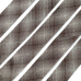 Косая бейка №32 из Японского фактурного хлопка темно-серый градиент с бирюзовой нитью Ширина 4 см