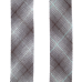 Косая бейка №32 из Японского фактурного хлопка темно-серый градиент с бирюзовой нитью Ширина 4 см