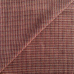 Японский фактурный хлопок #707 жаккард коричневого-бордовый с берюзовой нитью в клетку, отрез 35:50 см