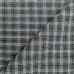 Японский фактурный хлопок #715 жаккард черно-бирюзового цвета в клетку, отрез 35:50 см