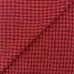 Японский фактурный хлопок #721 жаккард бежевогого красный в клетку, отрез 50:50 см