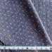 Японский фактурный хлопок #731 синий деним, отрез 50:70 см