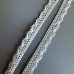 Японское хлопковое кружево с фестончатым краем, цвет молочный, ширина 7 мм, длина 1 метр