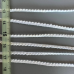 Тесьма-кружево хлопковое с фистончатым краем, ширина 3 мм, длина 1 метр